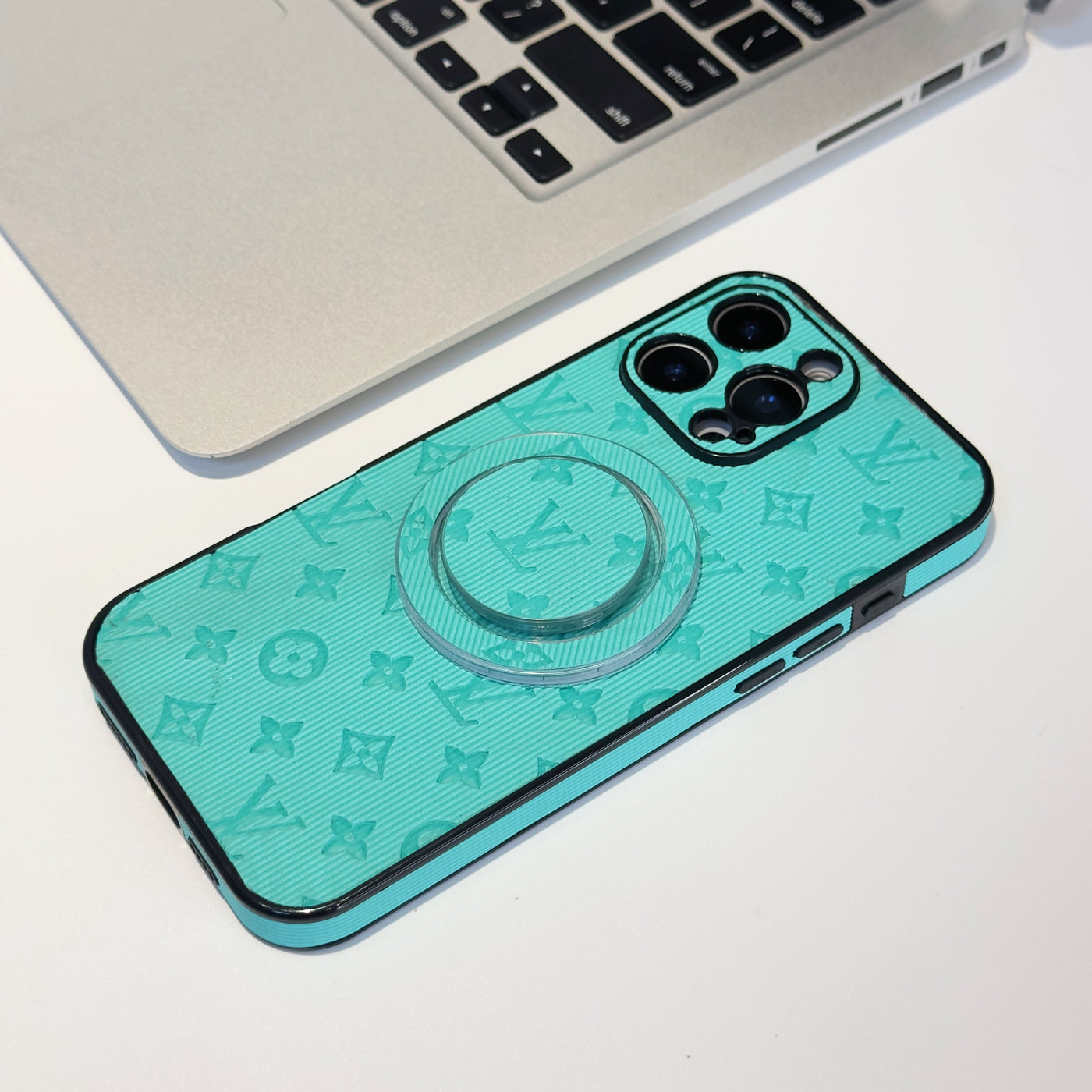 Luxury LV MagSafe Phone Case with Monogram Pattern