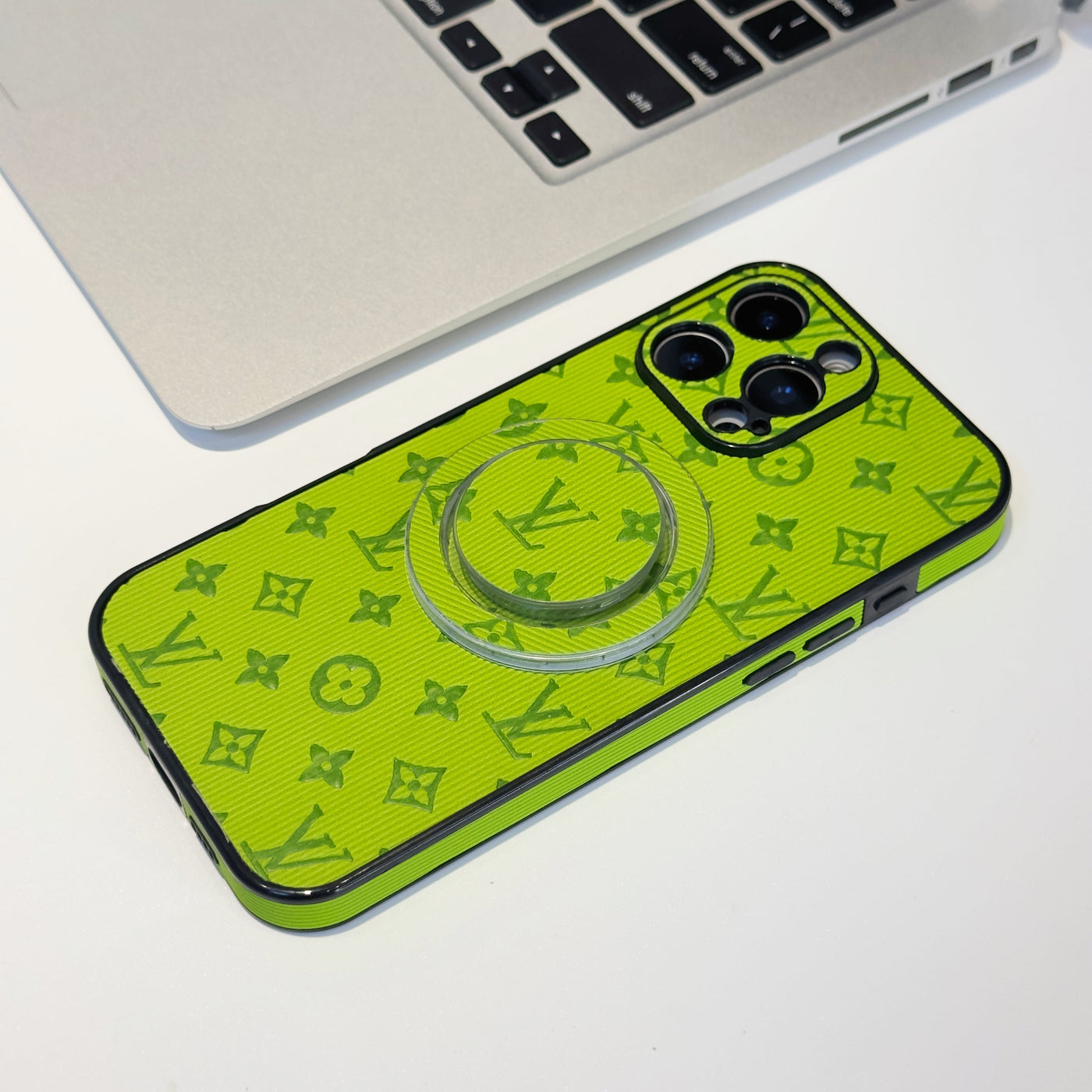 Luxury LV MagSafe Phone Case with Monogram Pattern