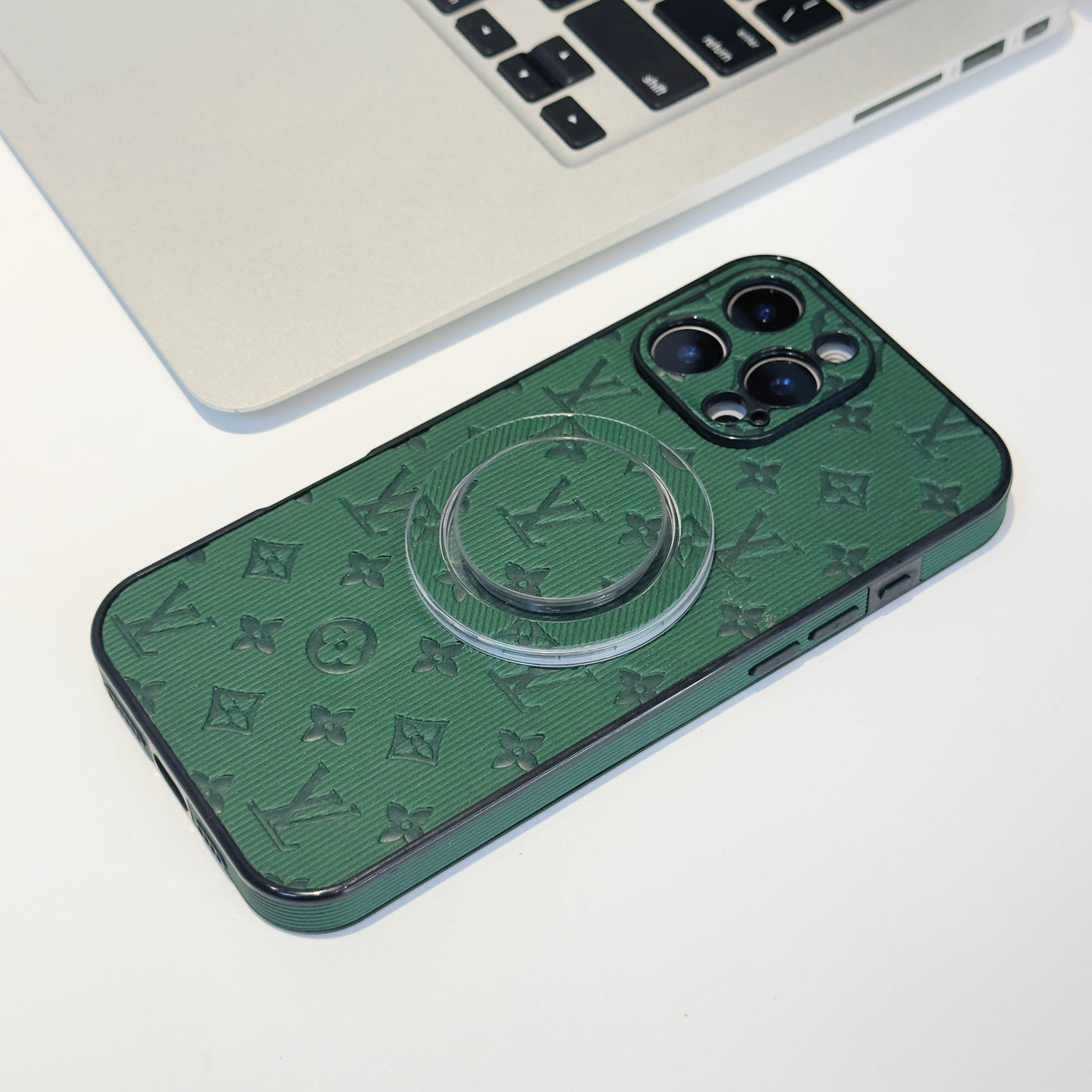 Luxury LV MagSafe Phone Case with Monogram Pattern