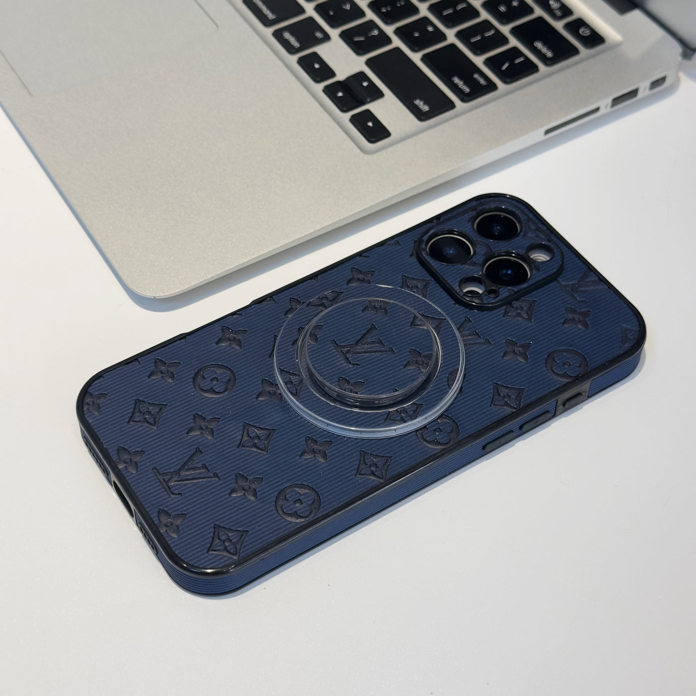 Luxury LV MagSafe Phone Case with Monogram Pattern