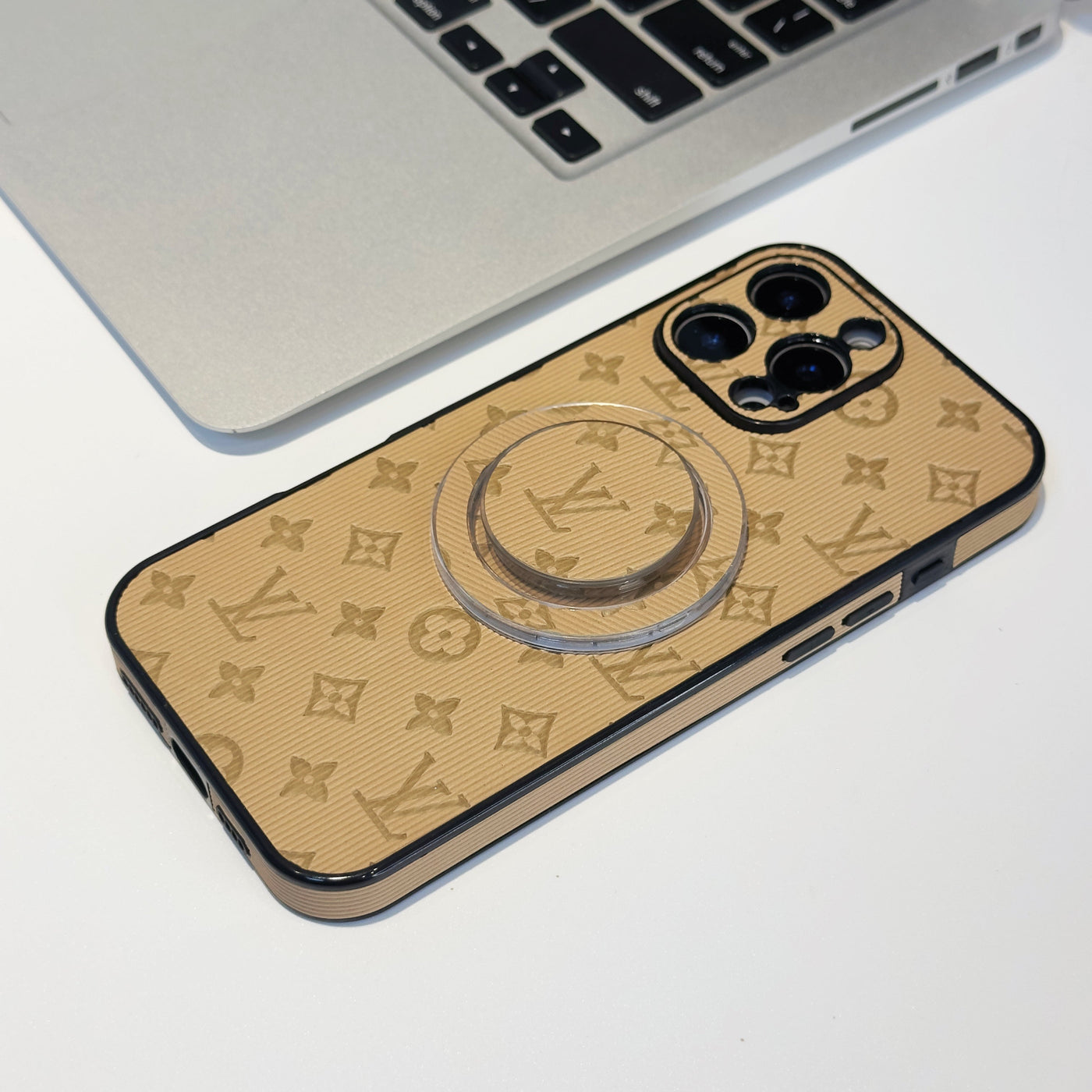 Luxury LV MagSafe Phone Case with Monogram Pattern
