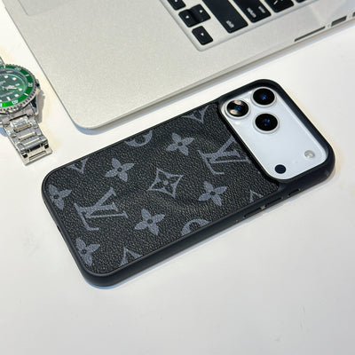 Luxury Monogram &amp; Check Pattern iPhone Case