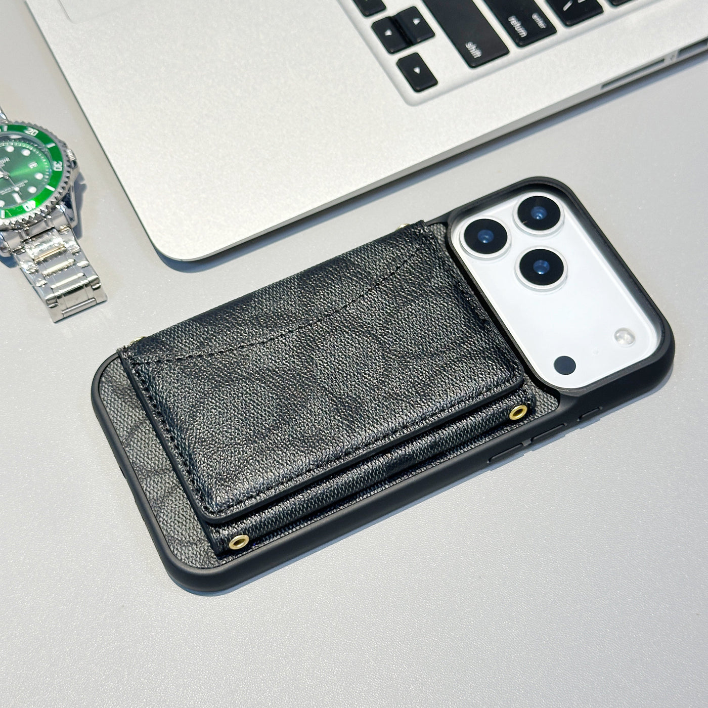 Luxury Classic Monogram Wallet iPhone Case