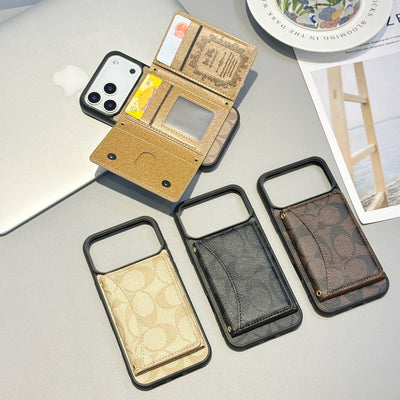 Luxury Classic Monogram Wallet iPhone Case