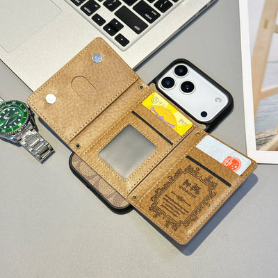 Luxury Classic Monogram Wallet iPhone Case