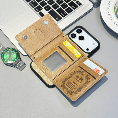 Luxury Classic Monogram Wallet iPhone Case