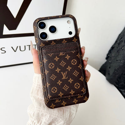 Luxury Monogram Wallet iPhone Case