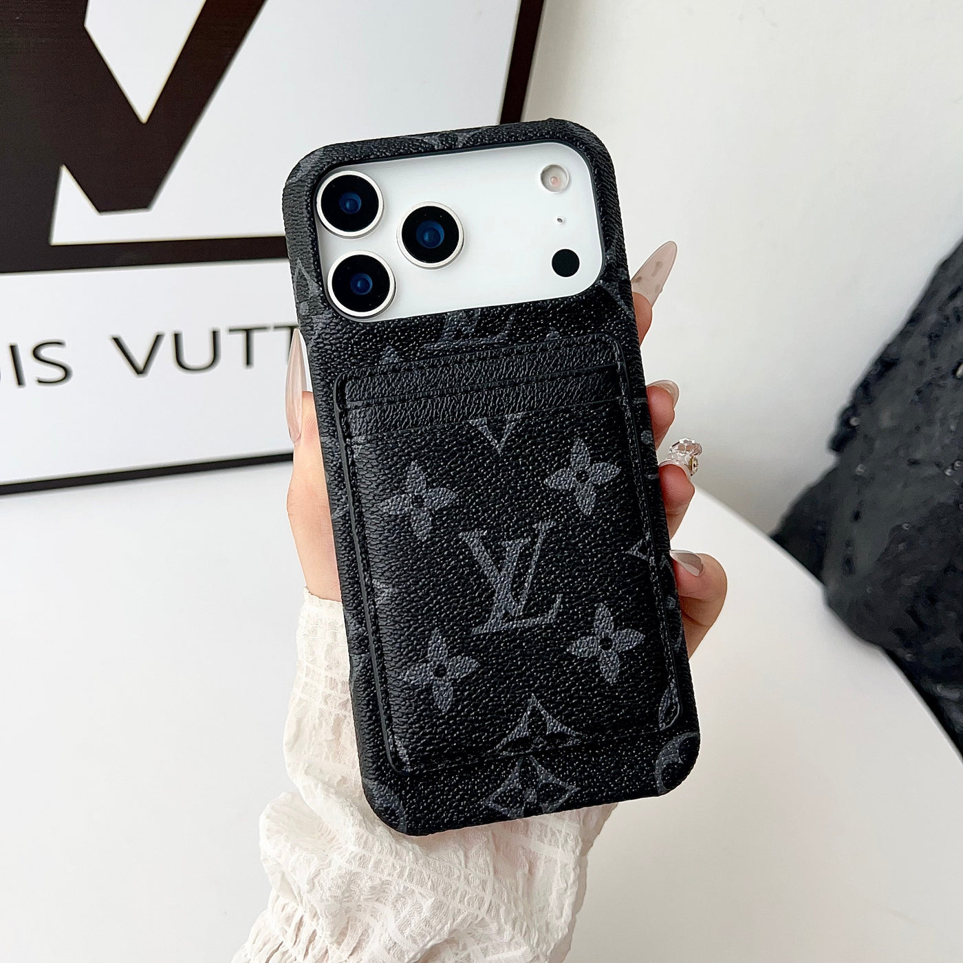 Luxury Monogram Wallet iPhone Case