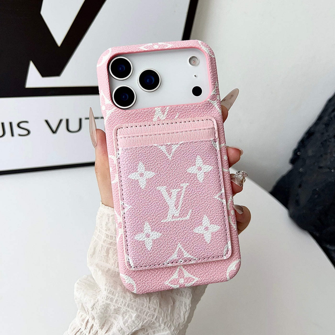 Luxury Monogram Wallet iPhone Case