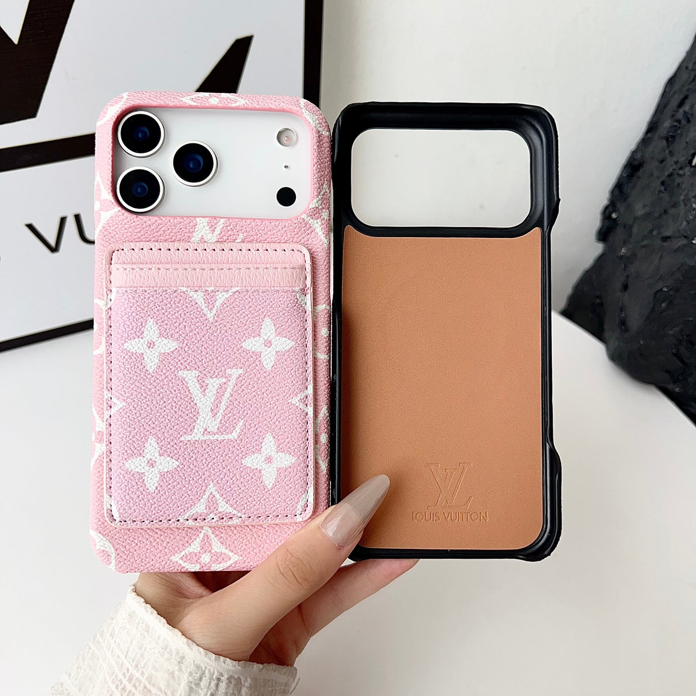 Luxury Monogram Wallet iPhone Case