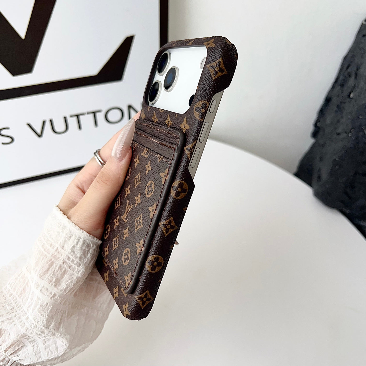 Luxury Monogram Wallet iPhone Case