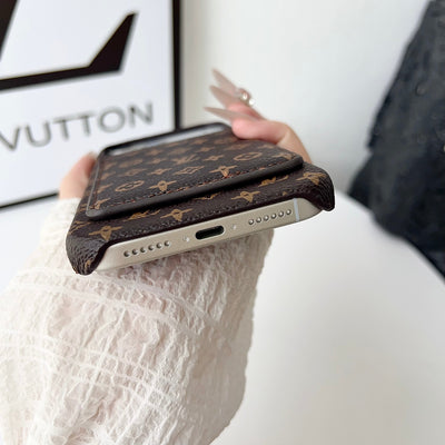 Luxury Monogram Wallet iPhone Case