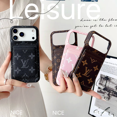 Luxury Monogram Wallet iPhone Case