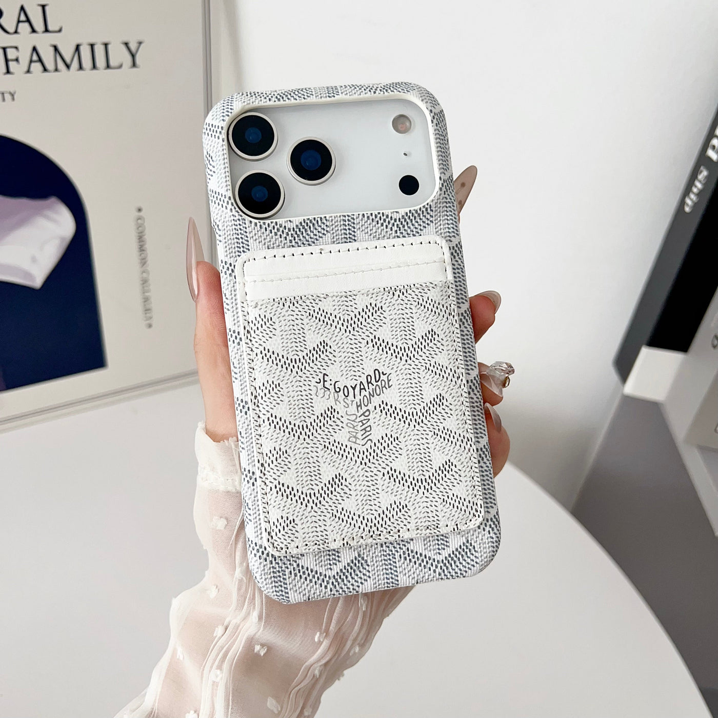 Luxury GY iPhone Wallet Case with MagSafe & Card Holder