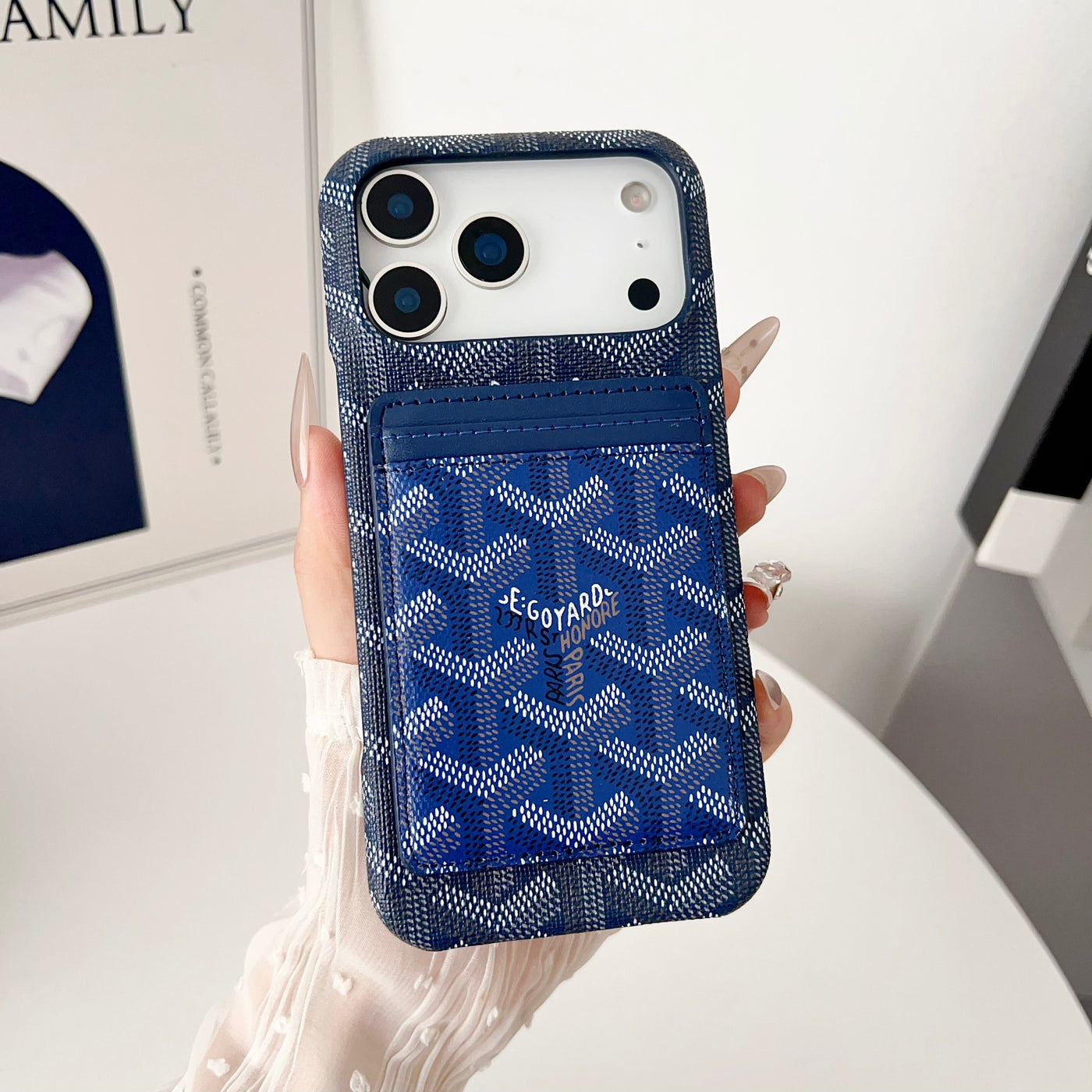 Luxury GY iPhone Wallet Case with MagSafe & Card Holder