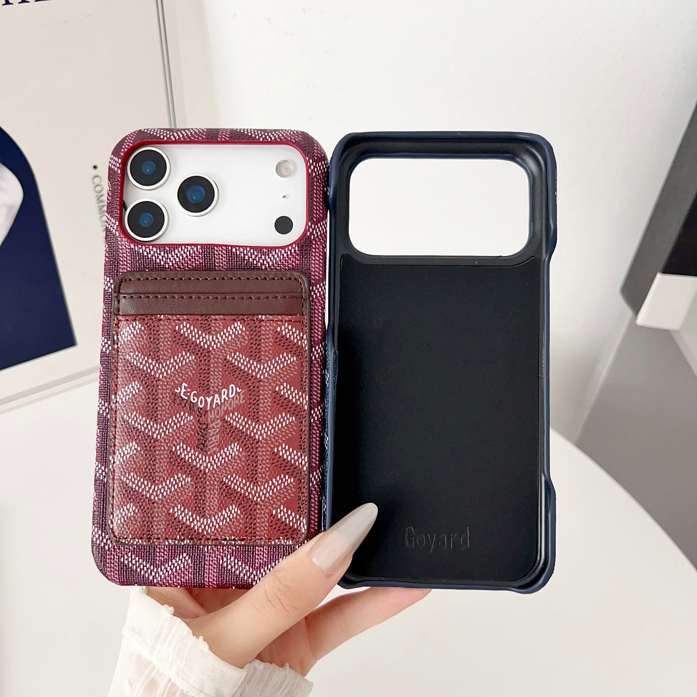 Luxury GY iPhone Wallet Case with MagSafe & Card Holder