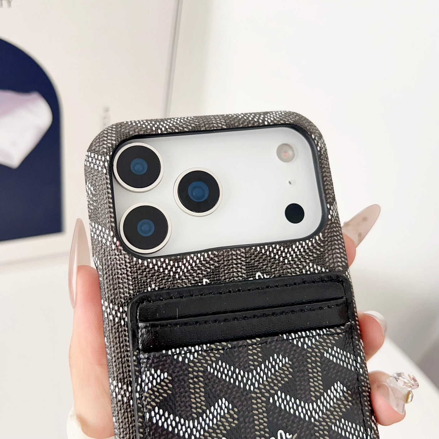 Luxury GY iPhone Wallet Case with MagSafe & Card Holder