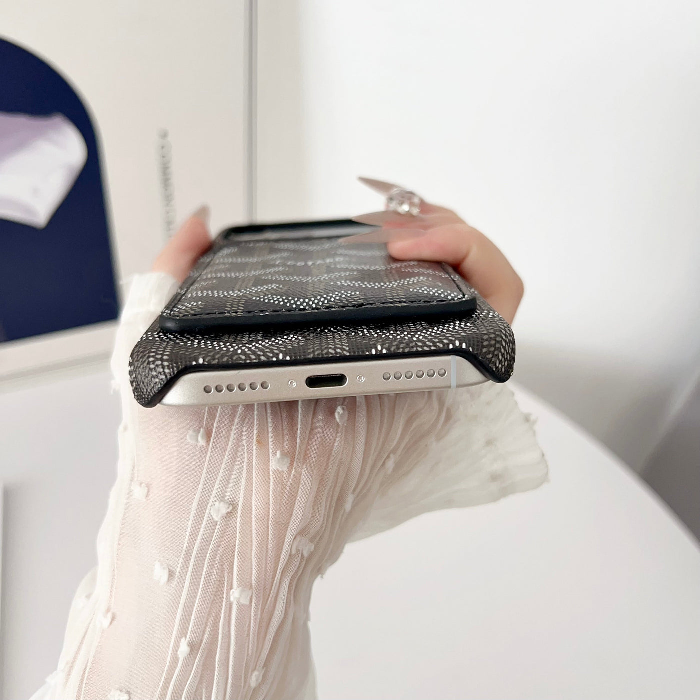 Luxury GY iPhone Wallet Case with MagSafe & Card Holder
