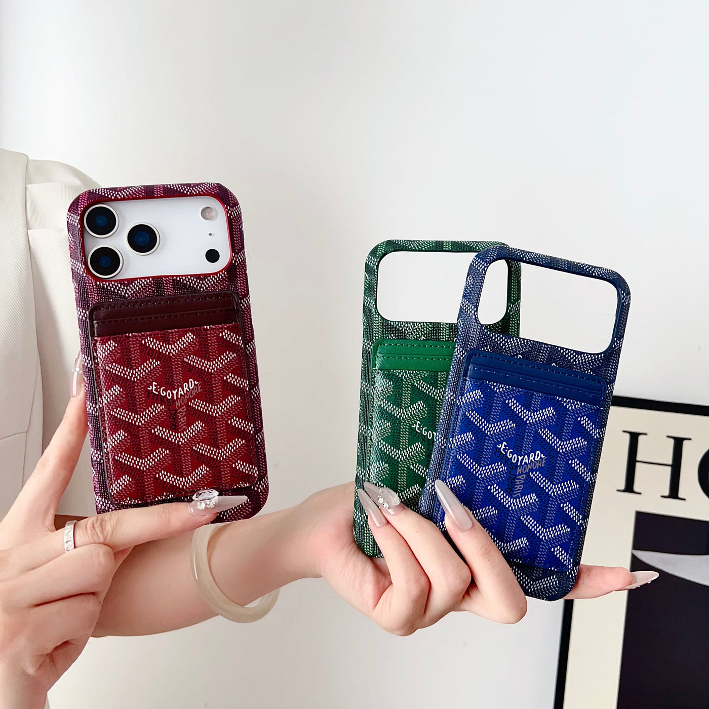 Luxury GY iPhone Wallet Case with MagSafe & Card Holder