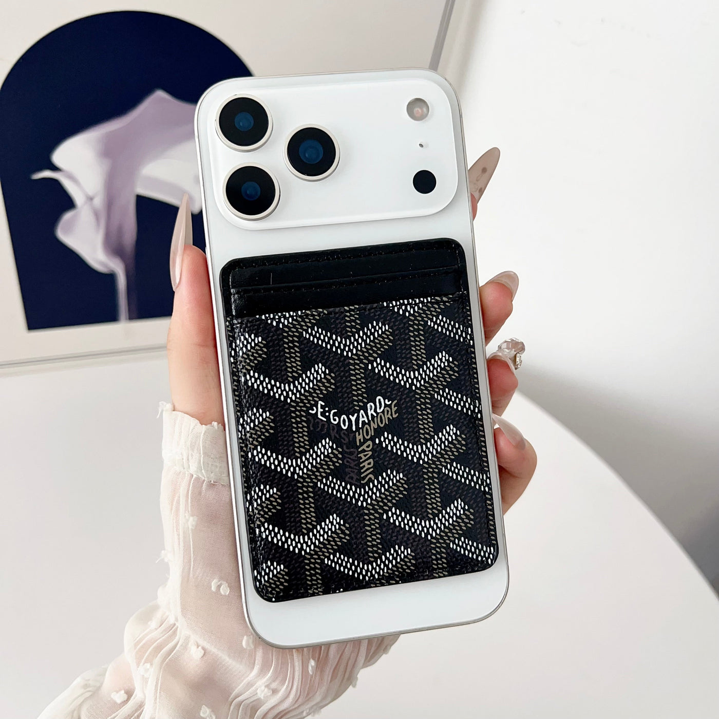 Luxury GY iPhone Wallet Case with MagSafe & Card Holder