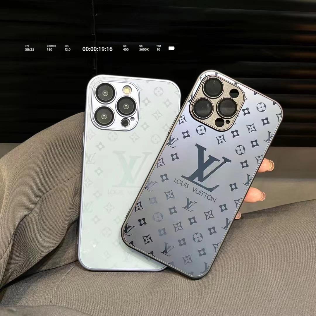 Protective iPhone Case with LV Monogram and Lens Protector