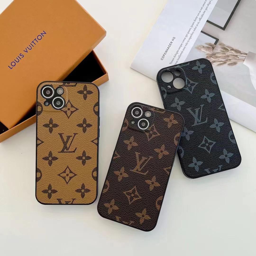 Luxury LV Monogram iPhone Case featuring iconic Louis Vuitton Monogram canvas