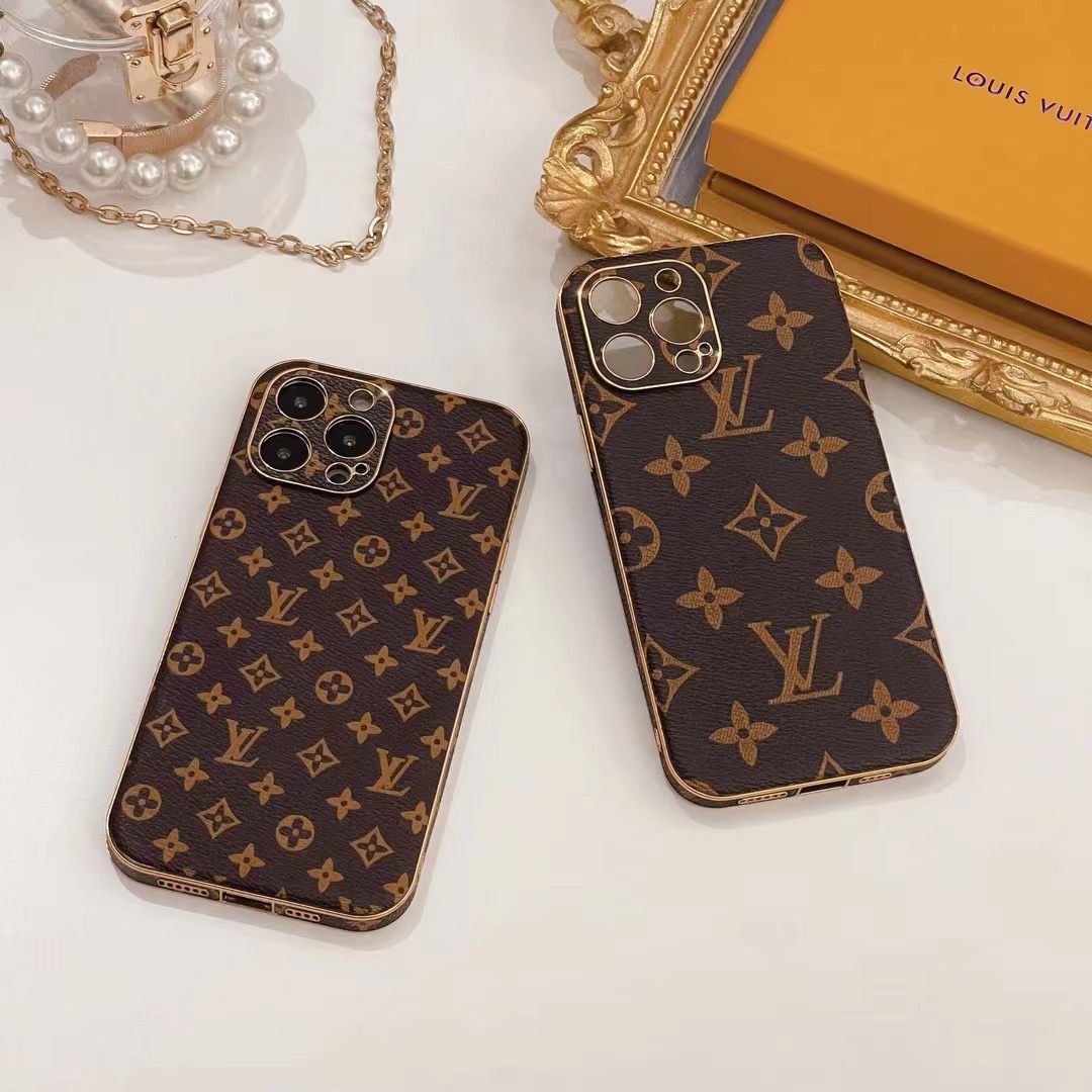 Luxury LV Monogram iPhone Case - Elegant Design