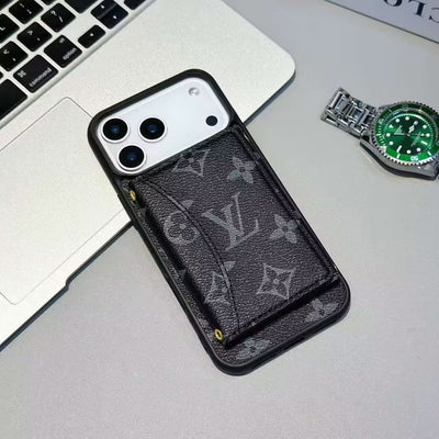 Luxury LV & GG Wallet iPhone Case with Card Holder