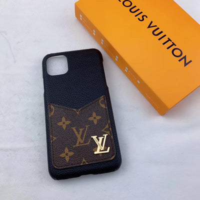 Classic LV iPhone Case with Built-In Card Pocket