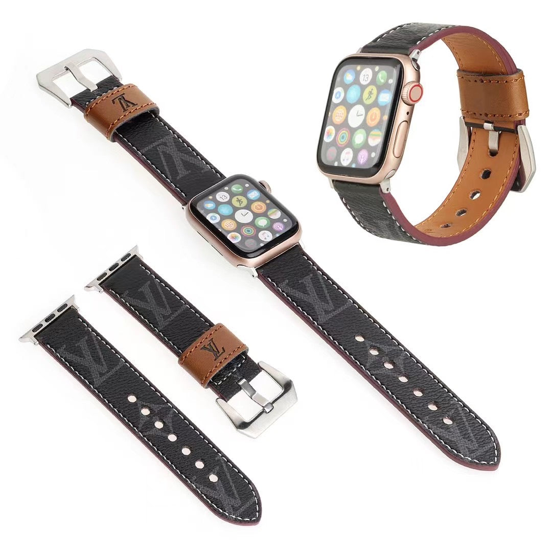 Woman wearing Louis Vuitton Chic Apple Watch Band Strap