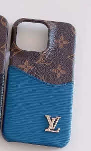 Luxury LV-Inspired Monogram Phone Cases with Elegant Textured Finish