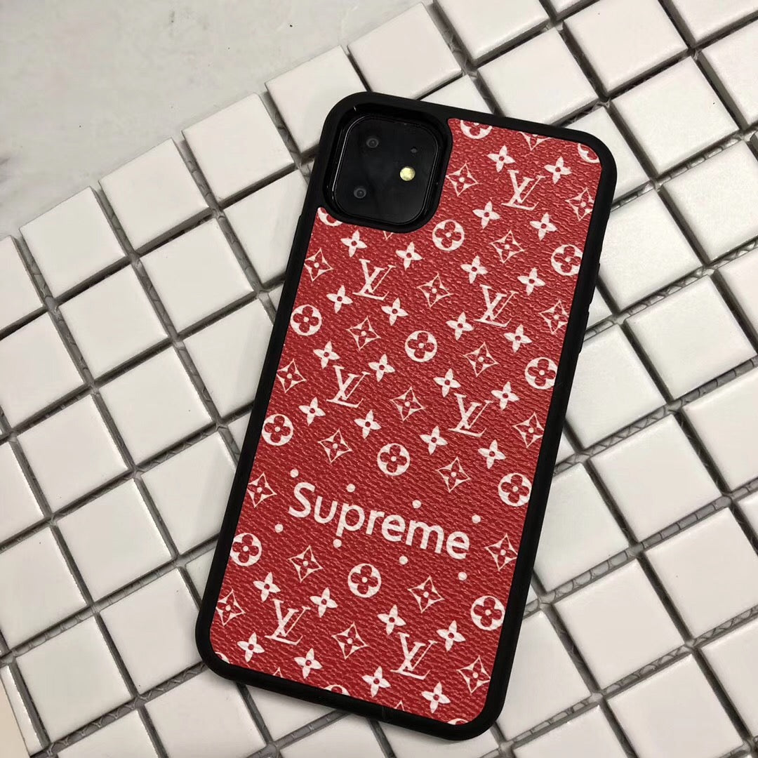 Elegant LV Supreme Burberry iPhone Case with premium craftsmanship