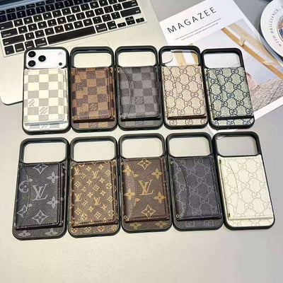 Luxury LV & GG Wallet iPhone Case with Card Holder