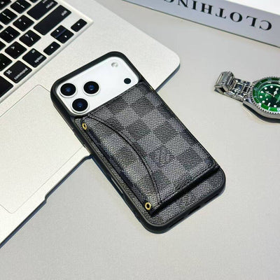 Luxury LV & GG Wallet iPhone Case with Card Holder