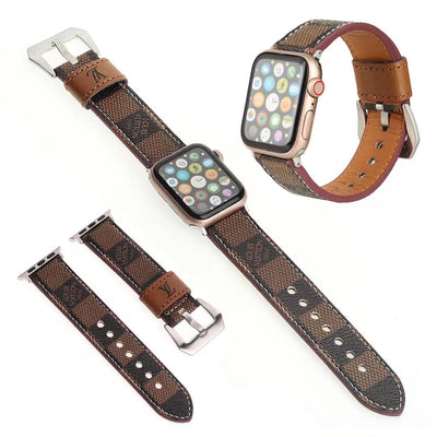 Louis Vuitton Chic Apple Watch Band Strap in Brown Monogram