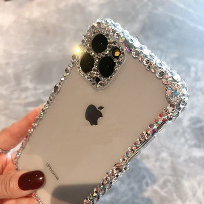 iPhone Diamond Glitter Clear Cover | Glitter Clear Cover | Easy Cases